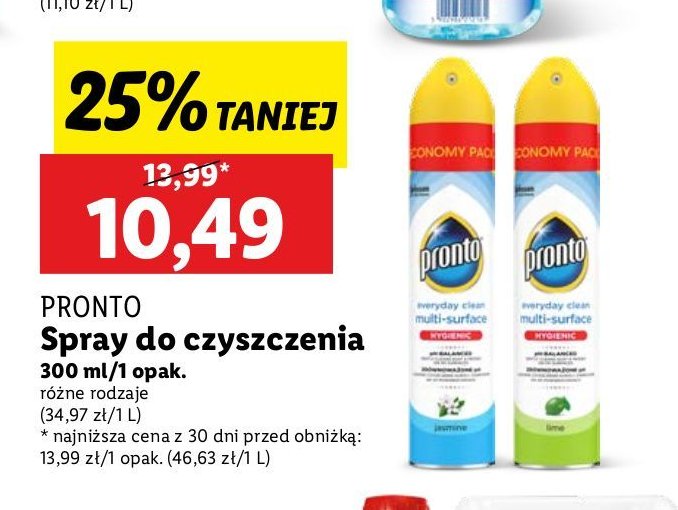 Spray przeciw kurzowi lime Pronto promocja w Lidl