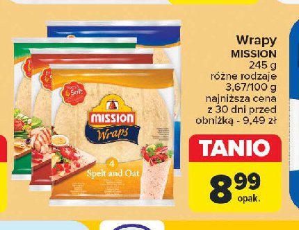 Tortilla original z zio艂ami Mission promocja