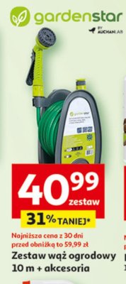 Wąż ogrodowy 10m ze stojakiem Garden star promocja