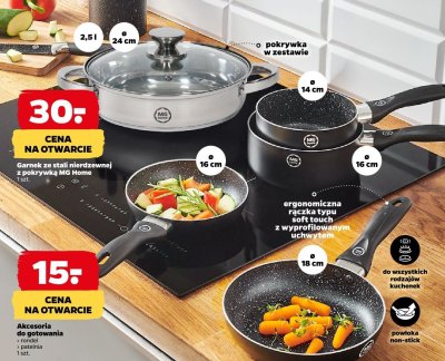 Garnek ze stali nierdzewnej z pokrywką MG Home 1 szt. promocja w Netto