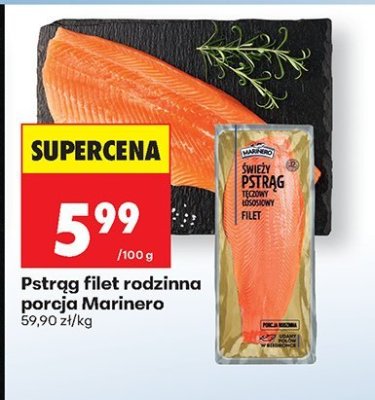 Pstrąg filet rodzinna porcja Marinero promocja w Biedronka