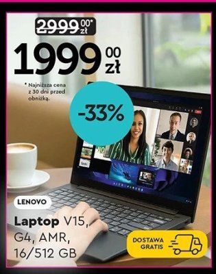 Laptop V15, G4, AMR, 16/512 GB promocja w Biedronka