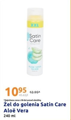 Żel do golenia Satin Care Aloe Vera promocja w Action