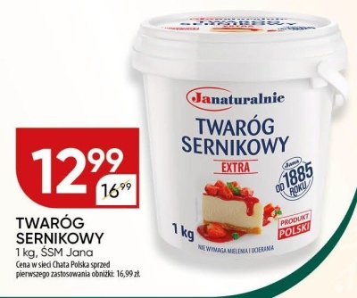 Twaróg sernikowy promocja w Chata Polska