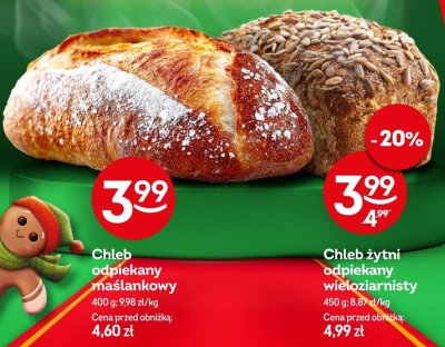 Chleb żytni odpiekany wieloziarnisty promocja w Żabka