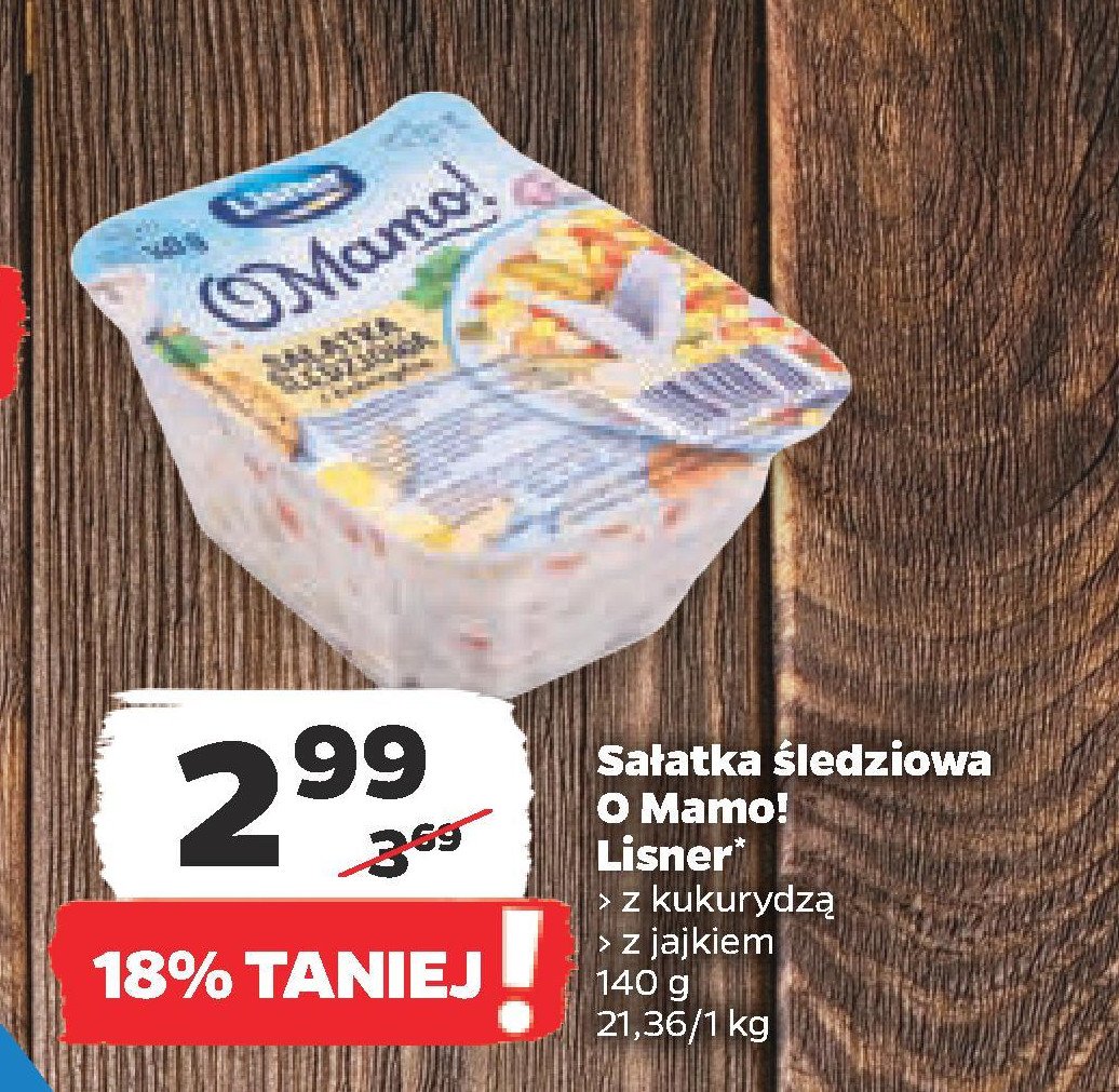 Sa艂atka 艣ledziowa z kukurydz膮 Lisner o mamo! promocja