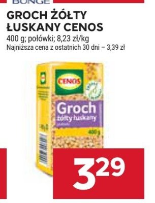 Groch żółty łuskany Cenos promocja w Stokrotka