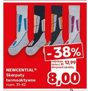 Skarpety termoaktywne 31-42 Newcential promocja