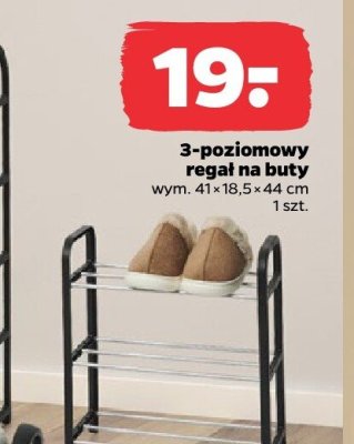 Regał 3-poziomowy na buty promocja w Netto