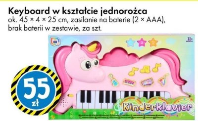 Keyboard w kształcie jednorożca promocja w Tedi
