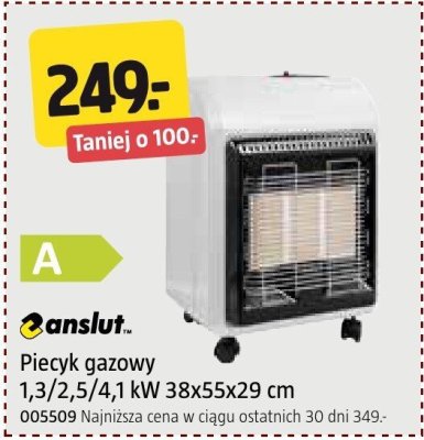Piecyk gazowy Eanslut 1,3/2,5/4,1 kW 380x55x29 cm promocja w Jula