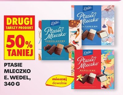 Baton ptasie mleczko 艣mietankowe E. wedel ptasie mleczko promocja w Biedronka