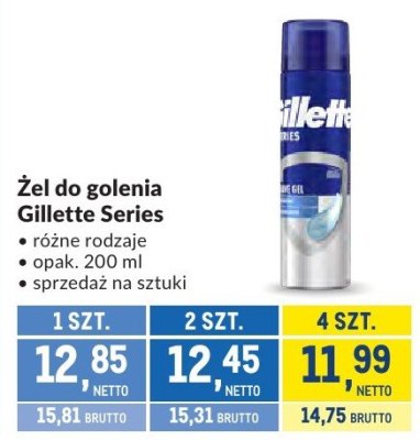 Żel do golenia Gillette Series promocja w Makro