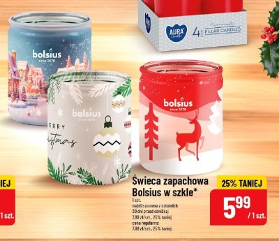 Świeca zapachowa Bolsius w szkle promocja w POLOmarket