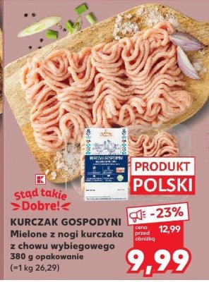 Mielone z nogi kurczaka z chowu wybiegowego  promocja w Kaufland