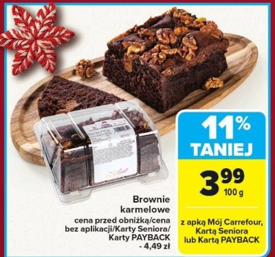 Brownie karmelowe promocja w Carrefour Market