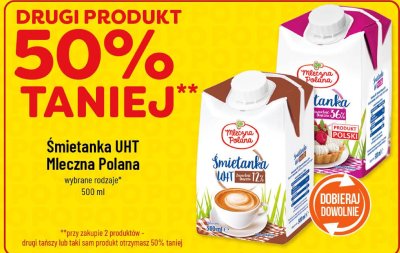 Śmietanka UHT 500 ml promocja w POLOmarket