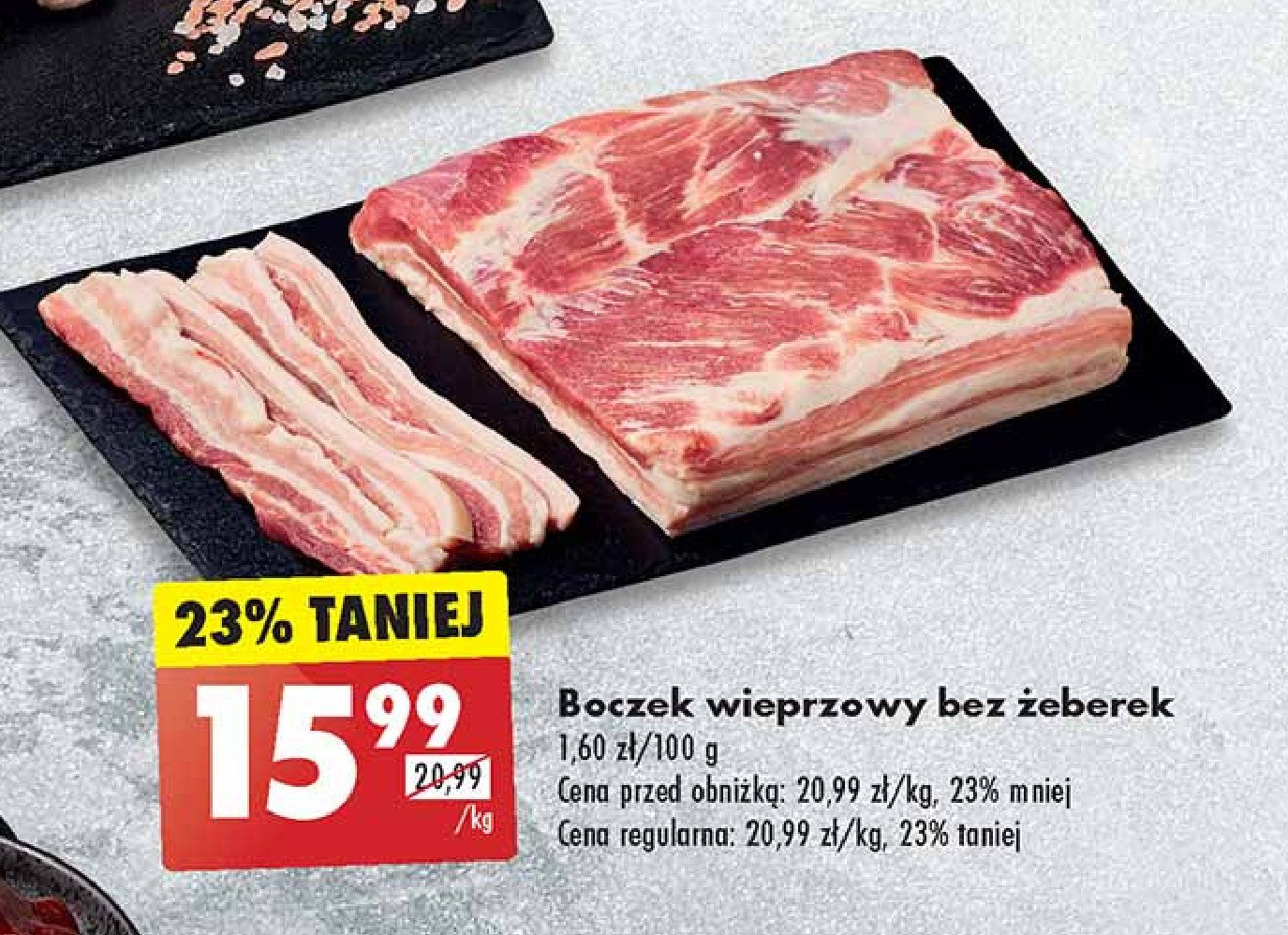 Boczek wieprzowy bez żeberek promocja