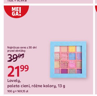 Paleta cieni do powiek cupcake Lovely promocja w Rossmann