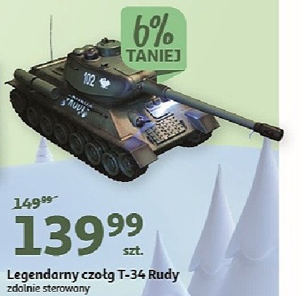 Czołg rudy t-34 promocja