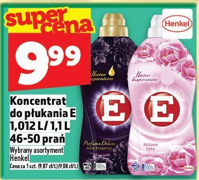 Koncentrat do prania Vernel E 1,012 L / 1 L 46-50 prań promocja w TOPAZ
