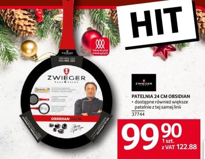 Patelnia 24 cm Obsidian promocja w Selgros