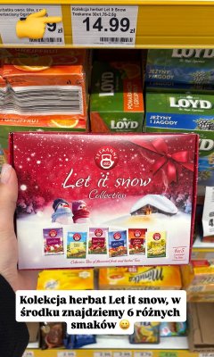 Kolekcja herbat Let It Snow 30 torebek promocja w Dino
