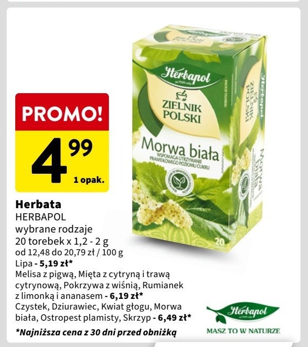 Melisa z pigwą Herbapol promocja w Intermarche