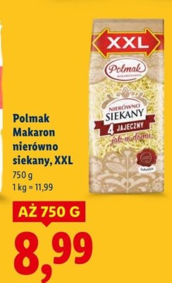 Makaron nierówno siekany, XXL promocja w Lidl