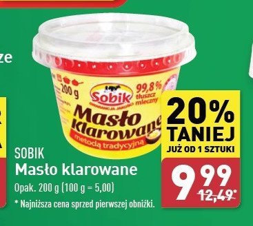 Masło klarowane Sobik masło klarowane promocja