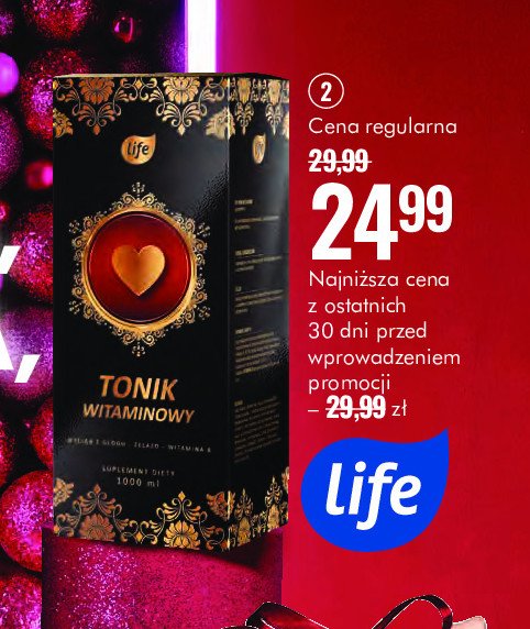 Tonik vitality Life (super-pharm) promocja w Super-Pharm