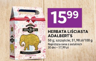 Herbata liściasta Adalbert's szczęście promocja w Stokrotka