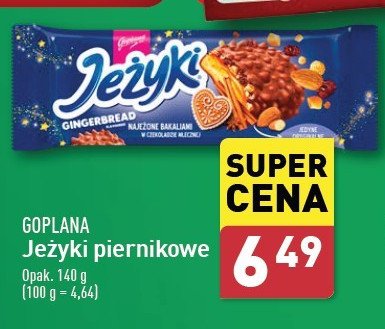 Ciastka gingerbread Jeżyki promocja w Aldi