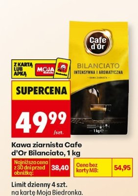 Kawa ziarnista Cafe d'Or Bilanciato, 1 kg promocja w Biedronka