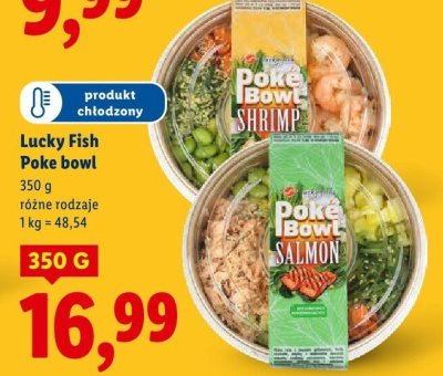 Poke bowl Lucky Fish Poke bowl różne rodzaje promocja w Lidl
