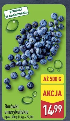 Borówki amerykańskie 500 g promocja w Aldi