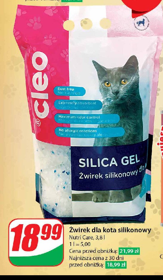 Żwirek silikonowy dla kota Cleo promocja