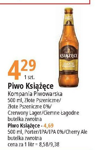 Piwo Książęce ipa promocja w Leclerc