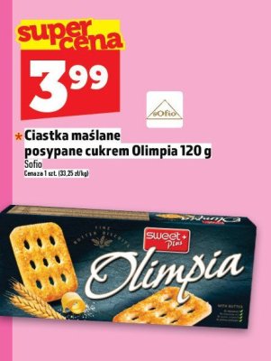 Ciastka maślane posypane cukrem Olimpia 120 g promocja w TOPAZ