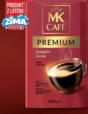 Kawa mielona MK Cafe Premium 500g promocja w TOPAZ