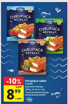 Chrupiąca rybka Lisner promocja w Intermarche