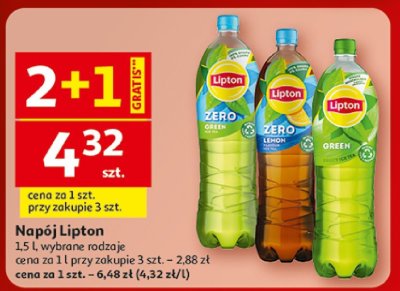 Napój Lipton 1.5L wybrane rodzaje promocja w Auchan