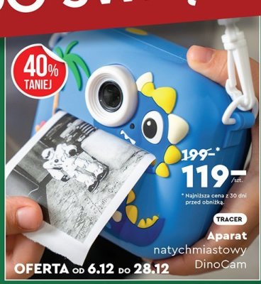Aparat natychmiastowy DinoCam promocja w Biedronka