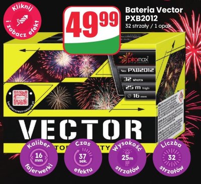 Bateria fajerwerki Vector PXB2012 promocja w Dino