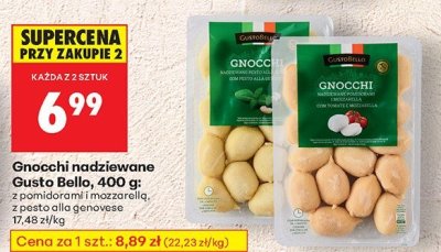 Gnocchi nadziewane Gusto Bello, z pomidorami i mozzarellą promocja w Biedronka