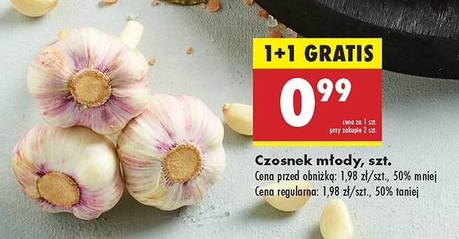 Czosnek młody promocja