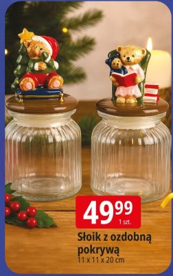 Słoik z ozdobną pokrywą promocja w Leclerc