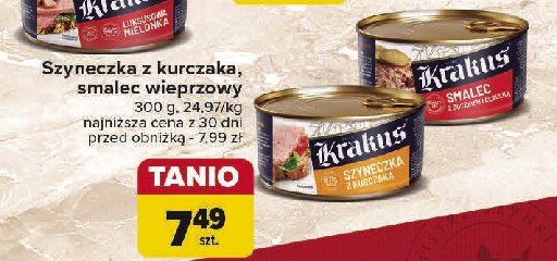 Smalec z boczkiem i cebulką KRAKUS promocja