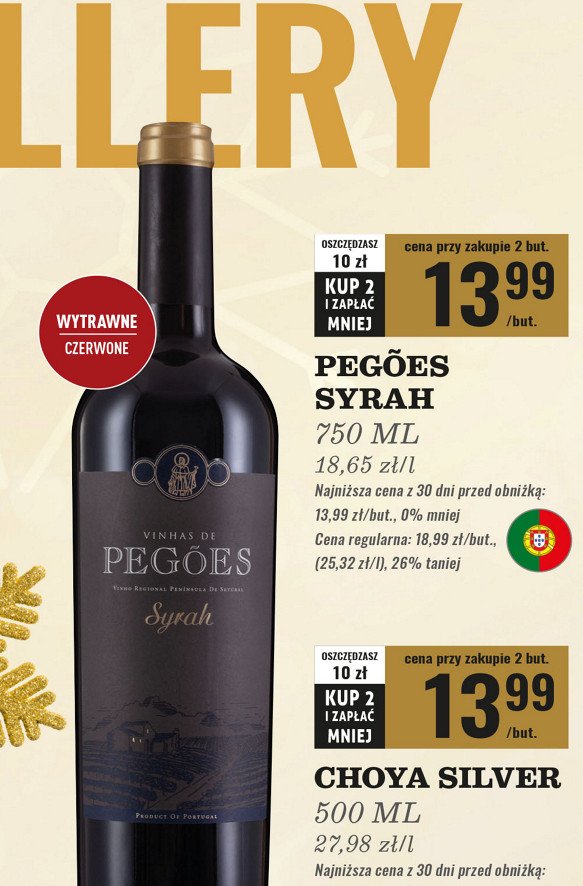 Wino PEGOES SYRAH promocja w Biedronka