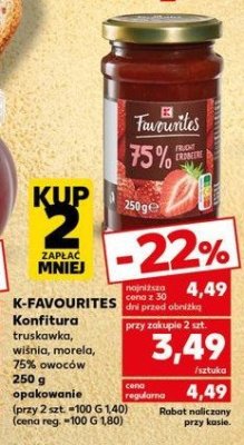Konfitura morelowa K-classic favourites promocja